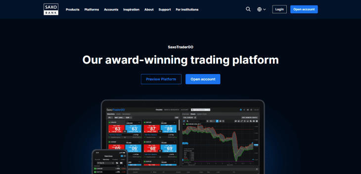 SaxoTraderGO From Saxo Bank – Best For Advanced Traders