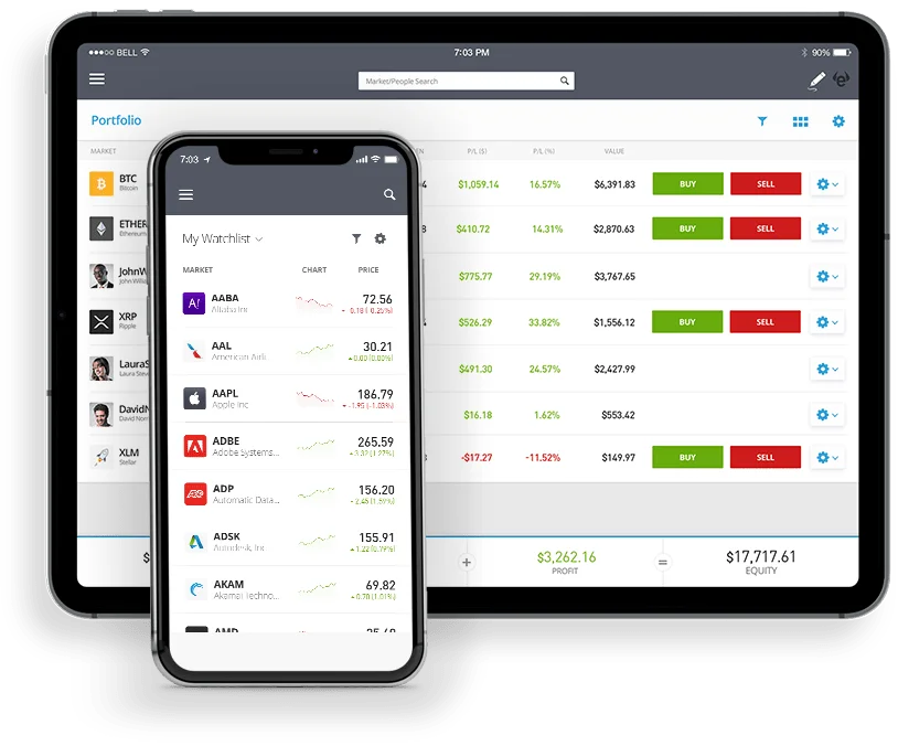 eToro trading app