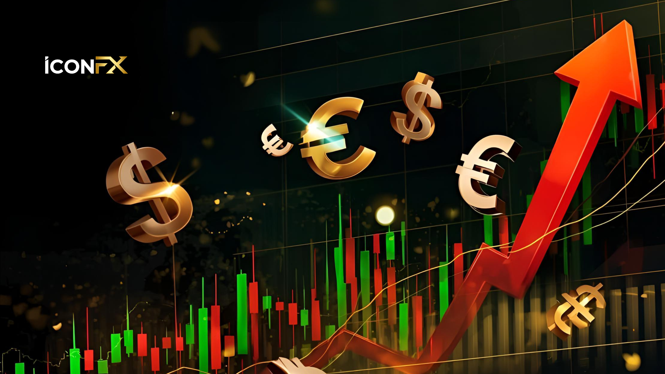 December 2025 Forex Outlook banner showing candlestick charts, currency symbols, and global market trends